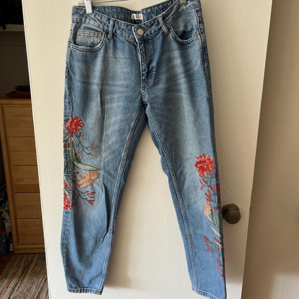 Embroidered jeans